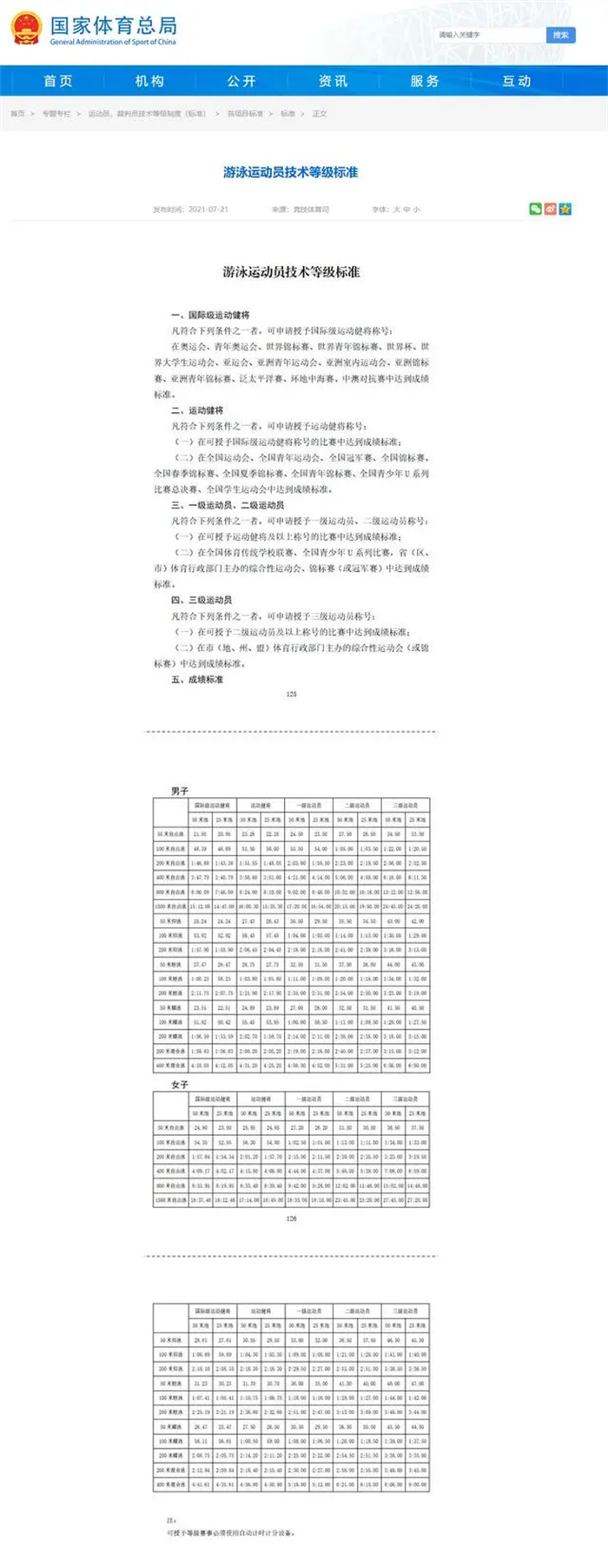 李雪琴高考分数引热议 游泳二级运动员需达到什么标准